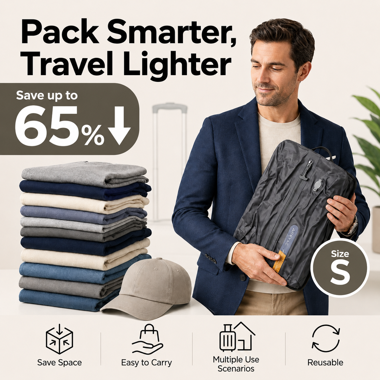 AeriVault™ Vacuum Kit-Travel Vacuum Bags