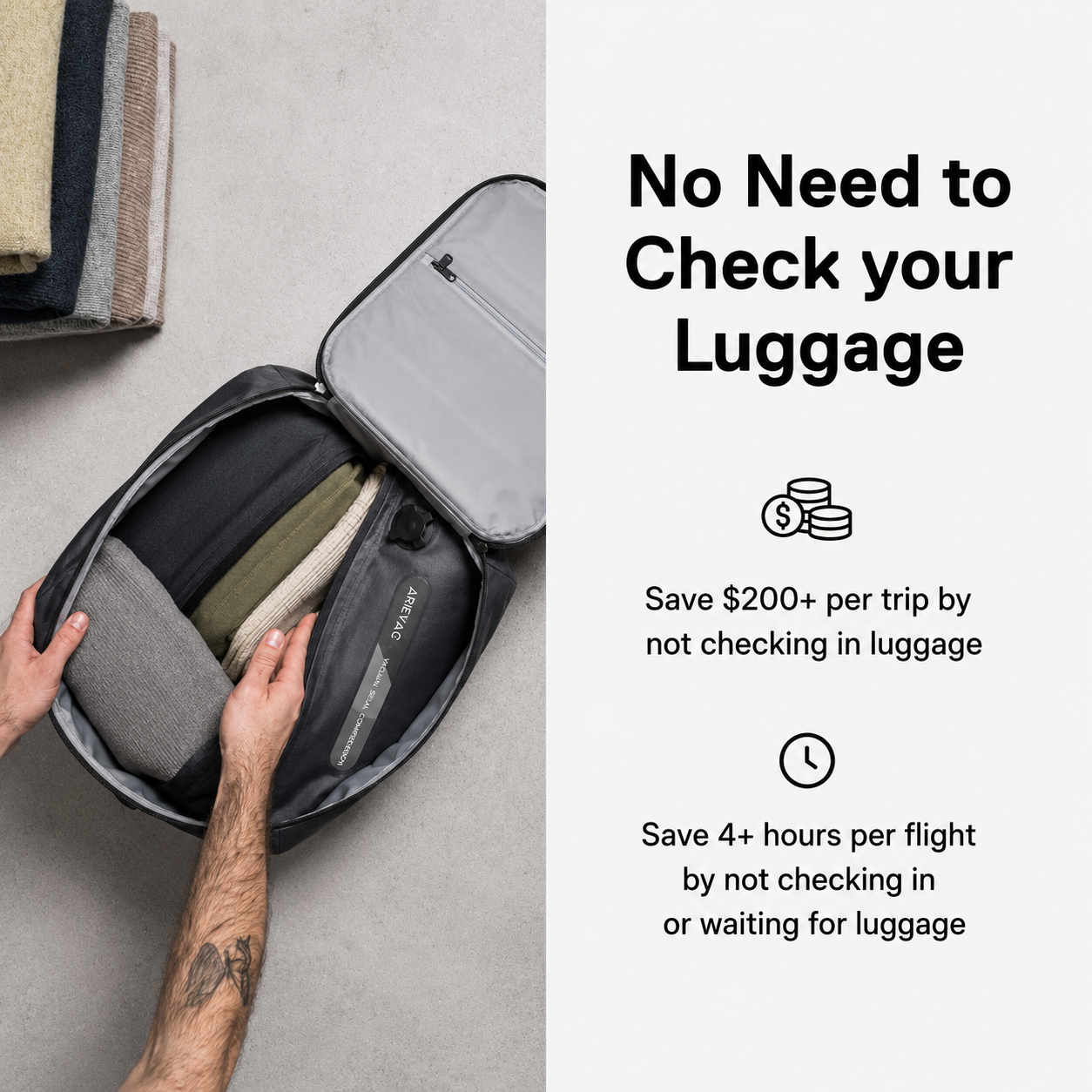 AeriVault™ Vacuum Kit-Travel Vacuum Bags