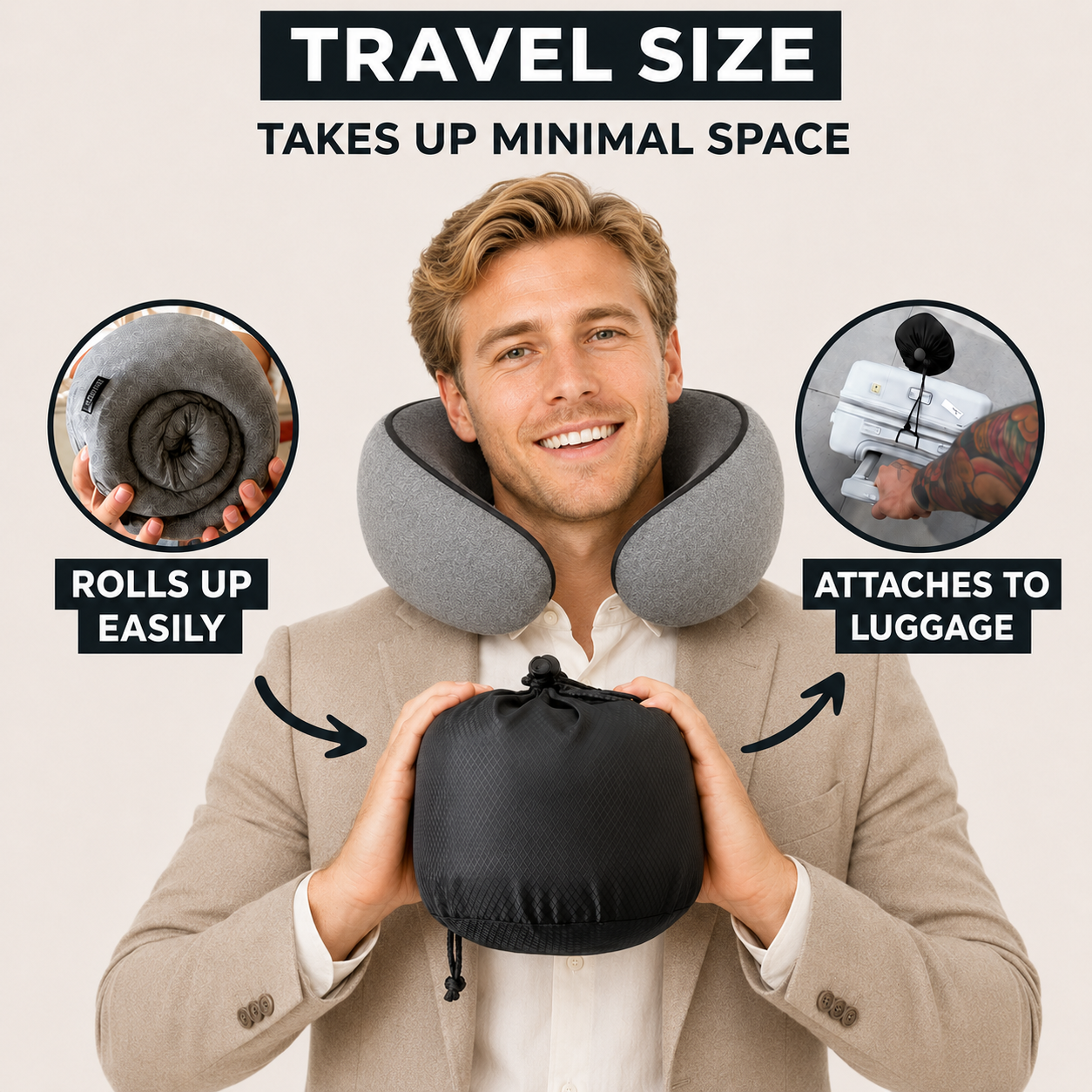 AeriVault™Original Travel Pillow