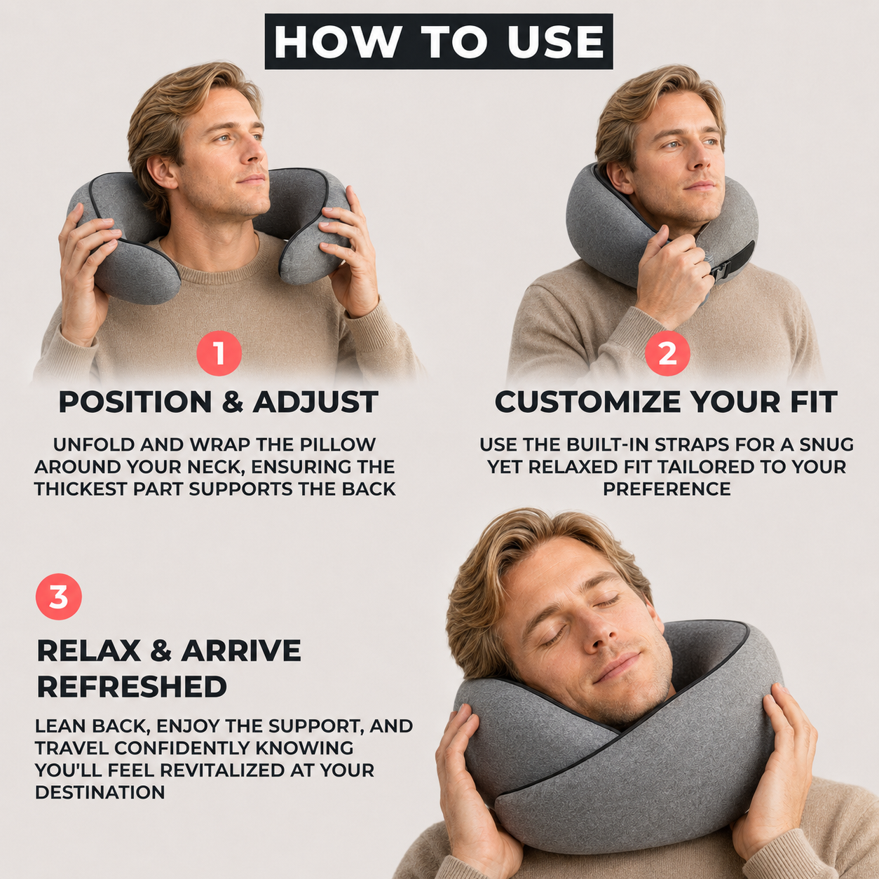 AeriVault™Original Travel Pillow