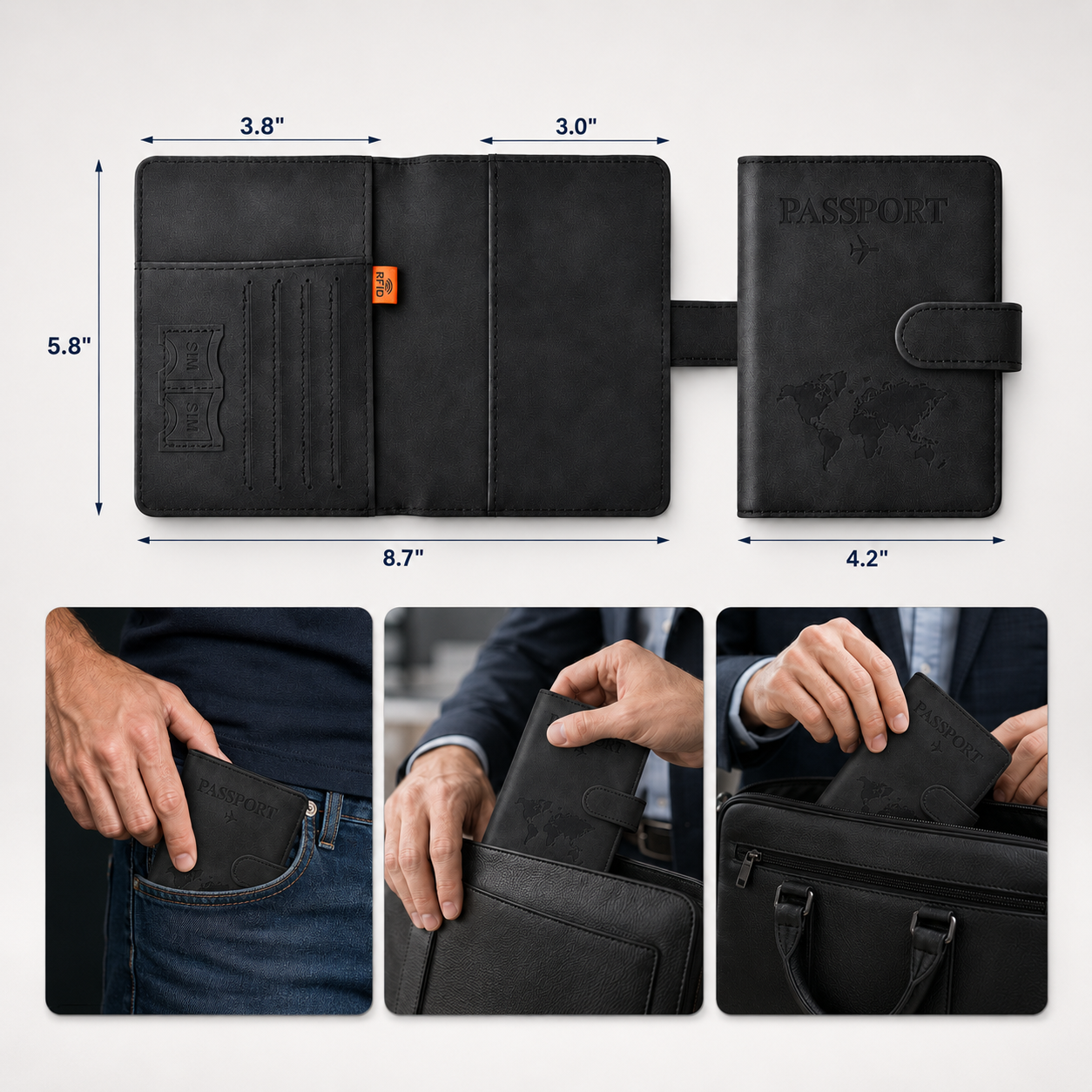 AeriVault™ Passport Holder