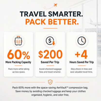 AeriVault™ Vacuum Kit-Travel Vacuum Bags
